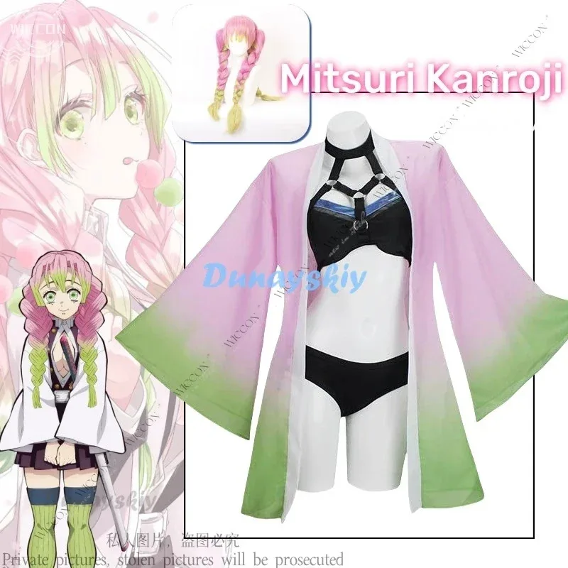 Mitsuri Kanroji Anime Cosplay Costume Wig Coat Swimsuit Kimono Uniform Halloween Party Role Play Mitsuri Kanroji Woman Adult
Mitsuri Kanroji Anime Cosplay Costume Wig Coat Swimsuit Kimono Uniform Halloween Party Role Play Mitsuri Kanroji Woman Adult