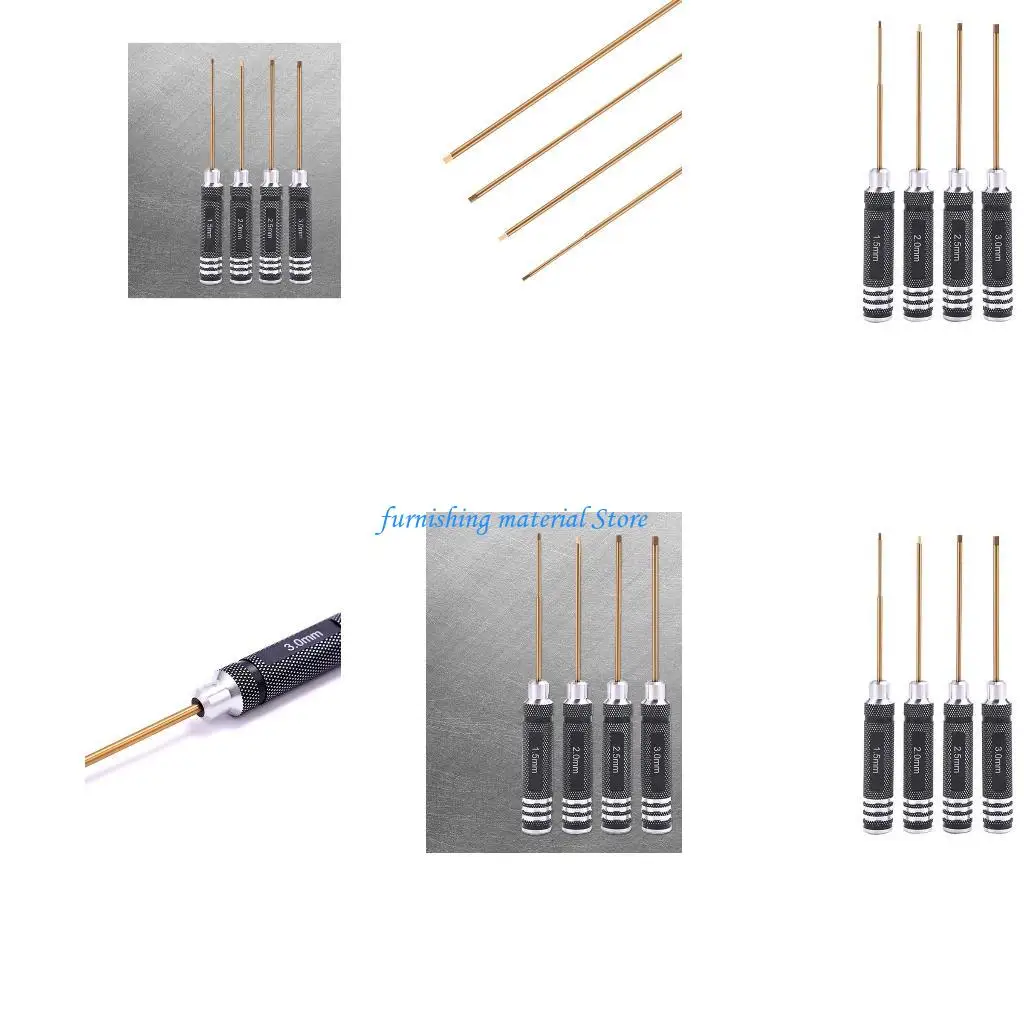 Y5GD for Titanium Screw Driver Set 1.5mm 2.0mm 2.5mm 3.0mm Hexagon Screwdriver Wrench Tool for Multi-Axis FPV Racing
Y5GD for Titanium Screw Driver Set 1.5mm 2.0mm 2.5mm 3.0mm Hexagon Screwdriver Wrench Tool for Multi-Axis FPV Racing