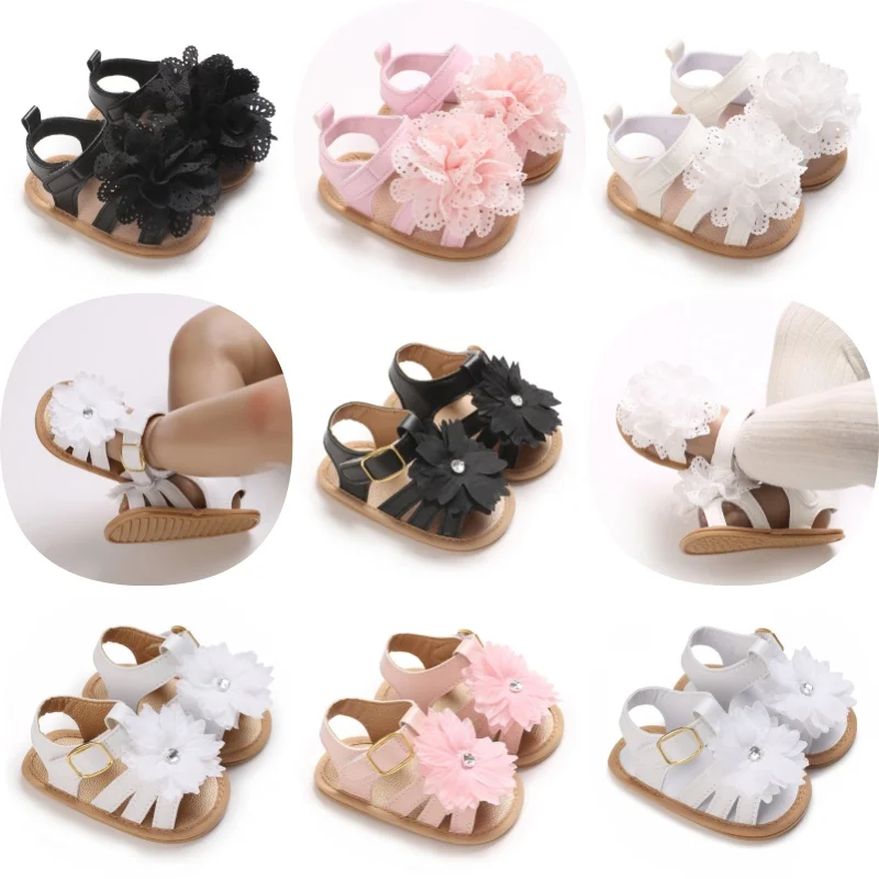Sweet 0-18M Newborn Girl Sandals Comfortable Summer Outdoor Leisure Beach Lace Flower Anti slip Soft Rubber Bottom
Sweet 0-18M Newborn Girl Sandals Comfortable Summer Outdoor Leisure Beach Lace Flower Anti slip Soft Rubber Bottom