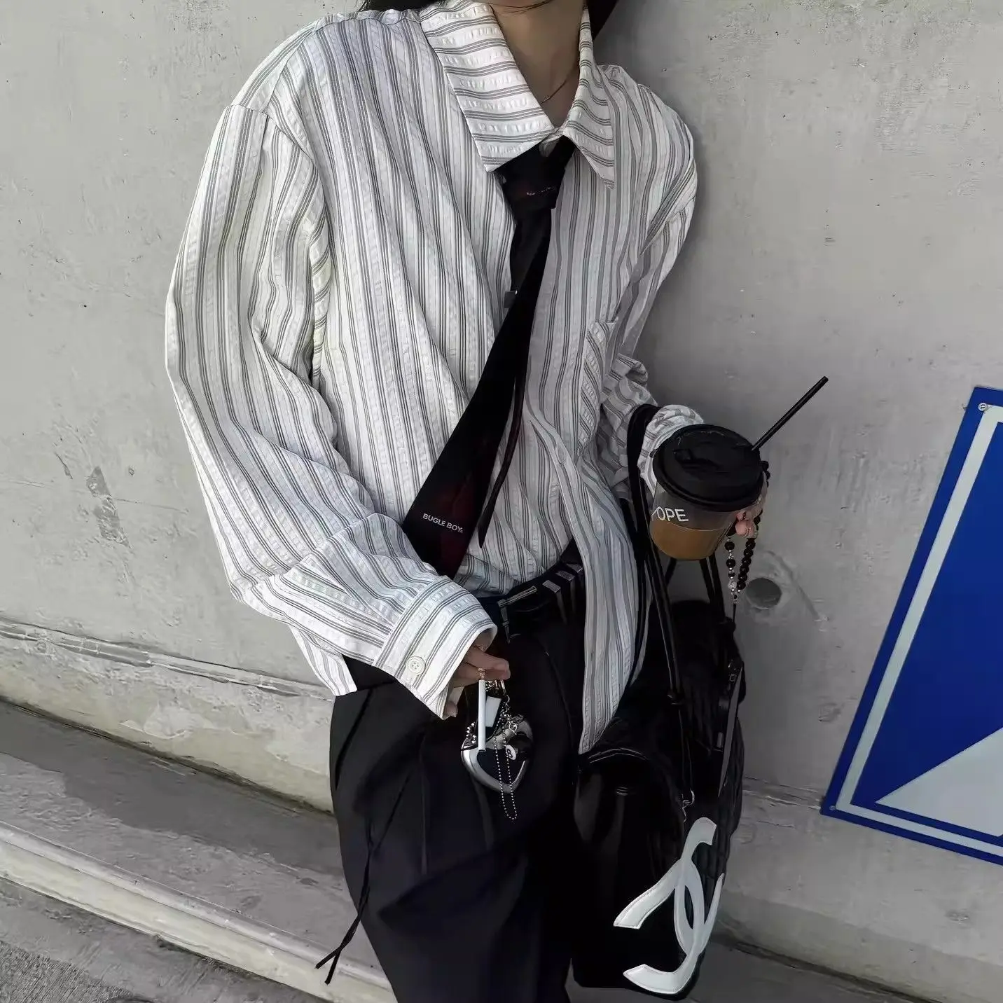 Cleanfit Striped Chiffon Shirt Male/female High Intelligence Leisure Long Sleeved Shirt Retro Casual Loose Oversized Tops New
Cleanfit Striped Chiffon Shirt Male/female High Intelligence Leisure Long Sleeved Shirt Retro Casual Loose Oversized Tops New