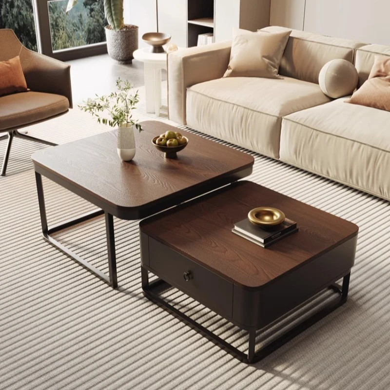 wood, square coffee table combination, light luxury pure black rock slab, living room household coffee table, small apartment
wood, square coffee table combination, light luxury pure black rock slab, living room household coffee table, small apartment