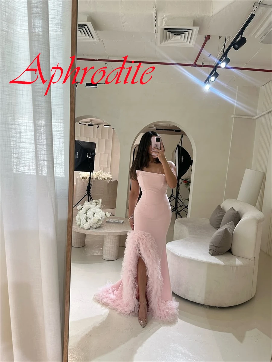 Customized Exquisite Ivory Jersey Evening Dress Temperament Strapless Zipper Back Feathers Side Slit Special Occasion Gowns
Customized Exquisite Ivory Jersey Evening Dress Temperament Strapless Zipper Back Feathers Side Slit Special Occasion Gowns