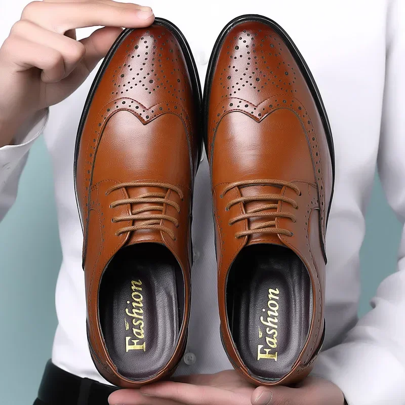 2025 Newest Oxford Shoes Genuine Calfskin Leather Brogue Dress Shoes Classic Business Formal Shoes Man Handcrafted Mens
2025 Newest Oxford Shoes Genuine Calfskin Leather Brogue Dress Shoes Classic Business Formal Shoes Man Handcrafted Mens