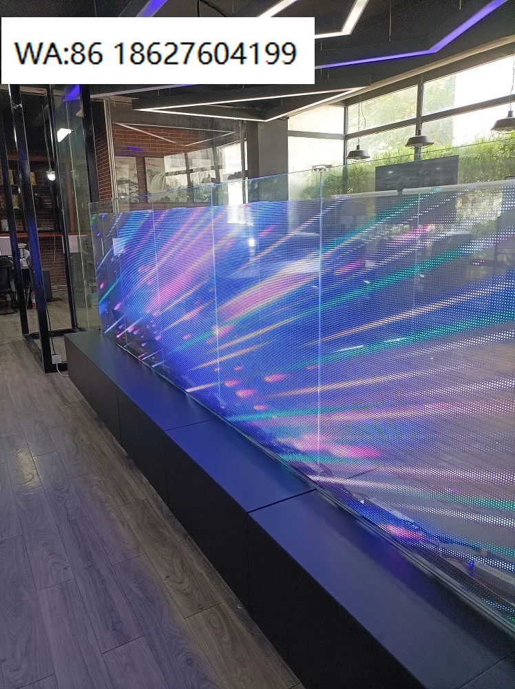 LED Signage Curtain P6 P8 P10 Flexible Adhesive LED Transparent Film Screen on Glass Video Wall Clear Super Thin LED Film Dis
LED Signage Curtain P6 P8 P10 Flexible Adhesive LED Transparent Film Screen on Glass Video Wall Clear Super Thin LED Film Dis