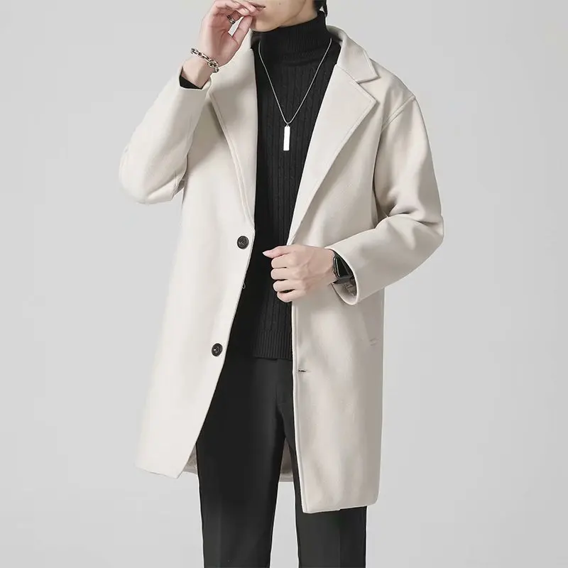 Autumn/winter New British Style Solid Mid-Length Men Wool Woolen Jacket Men Slim Fit Trench Coat Business Overcoat Male Trench
Autumn/winter New British Style Solid Mid-Length Men Wool Woolen Jacket Men Slim Fit Trench Coat Business Overcoat Male Trench