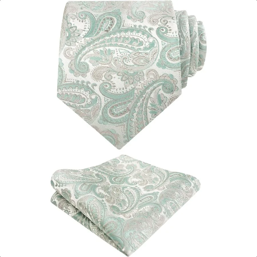 Alizeal Mens Paisley Tie Handkerchief Casual Floral Necktie Set 
Alizeal Mens Paisley Tie Handkerchief Casual Floral Necktie Set