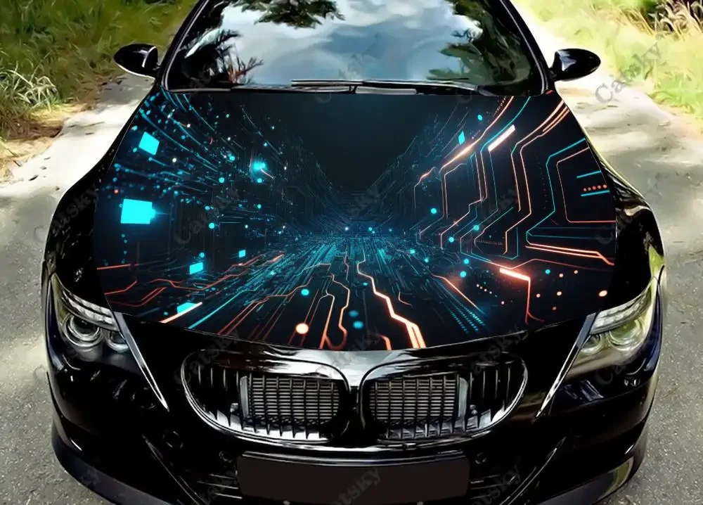 Цифровые виниловые наклейки на капот автомобиля Cyberspace Art, виниловая пленка, наклейки на крышку двигателя, универсальная защитная пленка на капот автомобиля
Цифровые виниловые наклейки на капот автомобиля Cyberspace Art, виниловая пленка, наклейки на крышку двигателя, универсальная защитная пленка на капот автомобиля