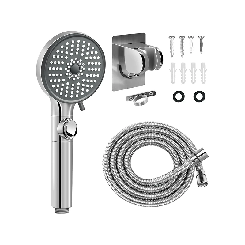 3+2 Mode High Pressure Hand RV Shower Head Set with Hose and On Off Button Bathroom Bath Home showerheads
3+2 Mode High Pressure Hand RV Shower Head Set with Hose and On Off Button Bathroom Bath Home showerheads