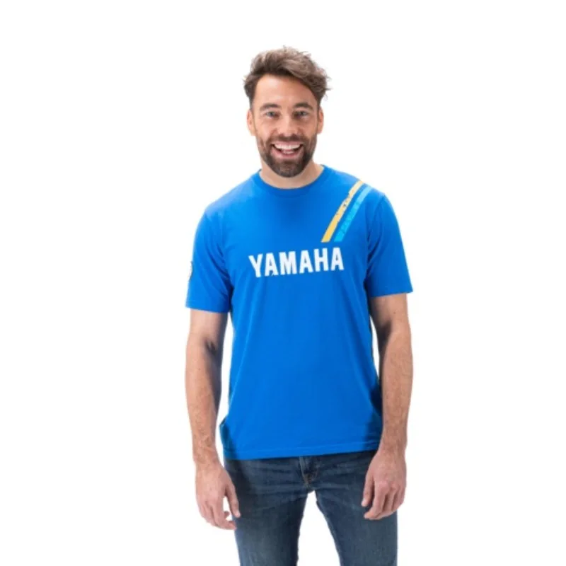 Summer Yamaha Personality Style Trendy Printed Short Sleeves for Men Women Leisure Personalized Motorcycle Blue Riding Clothes
Summer Yamaha Personality Style Trendy Printed Short Sleeves for Men Women Leisure Personalized Motorcycle Blue Riding Clothes