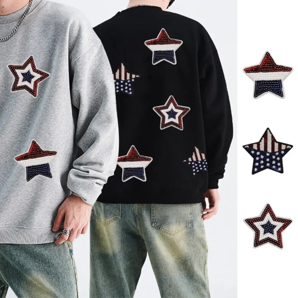 Flag Sequin Patches Stars Shoulder Strap Iron on DIY Decorative Accessories for Clothes Jacket Hats Bags Backpacks Sewing
Flag Sequin Patches Stars Shoulder Strap Iron on DIY Decorative Accessories for Clothes Jacket Hats Bags Backpacks Sewing