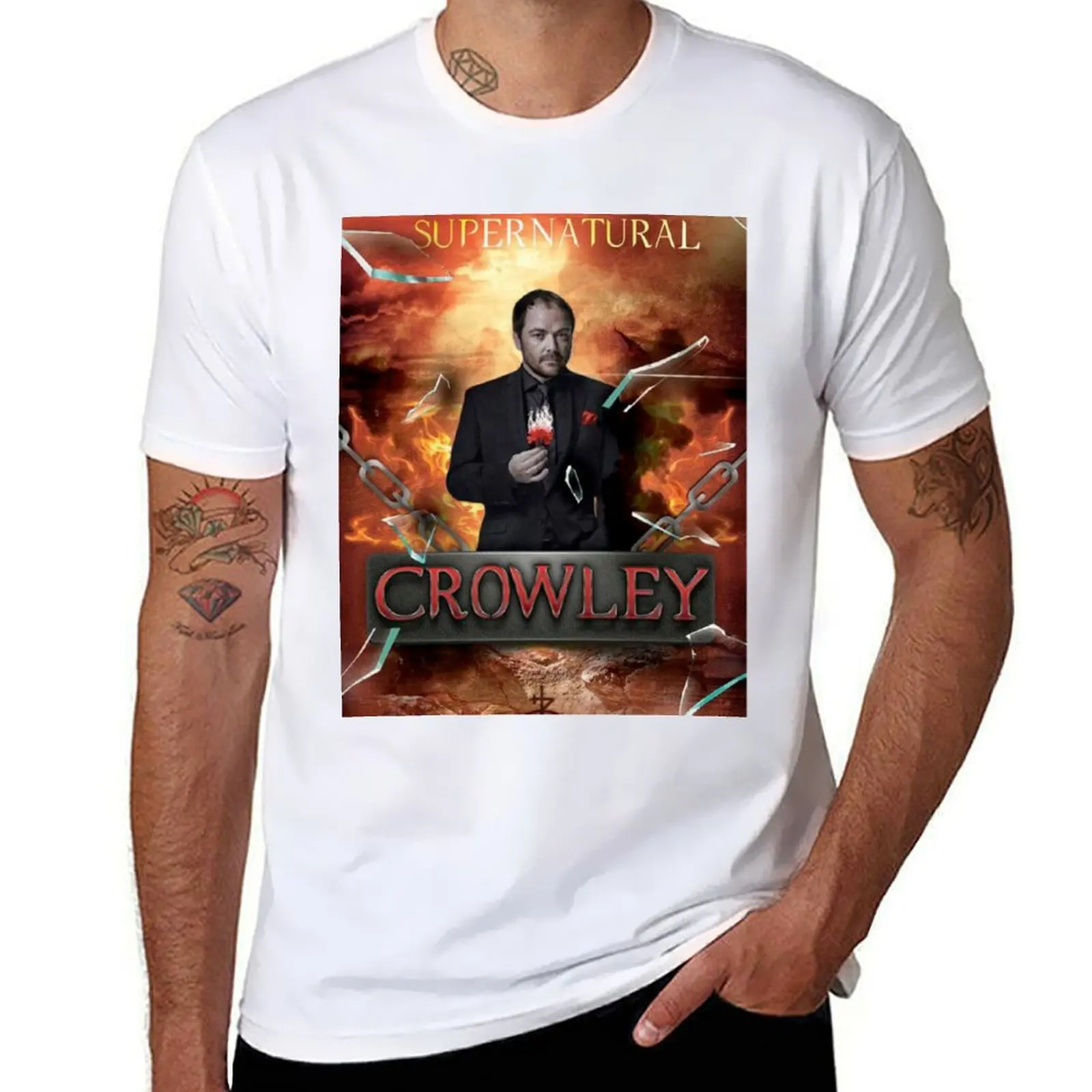 King of Hell Crowley Artwork T-Shirt man graphic t shirt man t shirt cotton high quality T-Shirt
King of Hell Crowley Artwork T-Shirt man graphic t shirt man t shirt cotton high quality T-Shirt