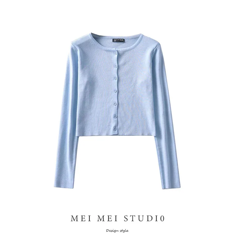 Sexy ort Knitted Open Cardigan Women's Long Sve Sweater Small Size Single Button High Waist Crop Top BM Sle Top
Sexy ort Knitted Open Cardigan Women's Long Sve Sweater Small Size Single Button High Waist Crop Top BM Sle Top