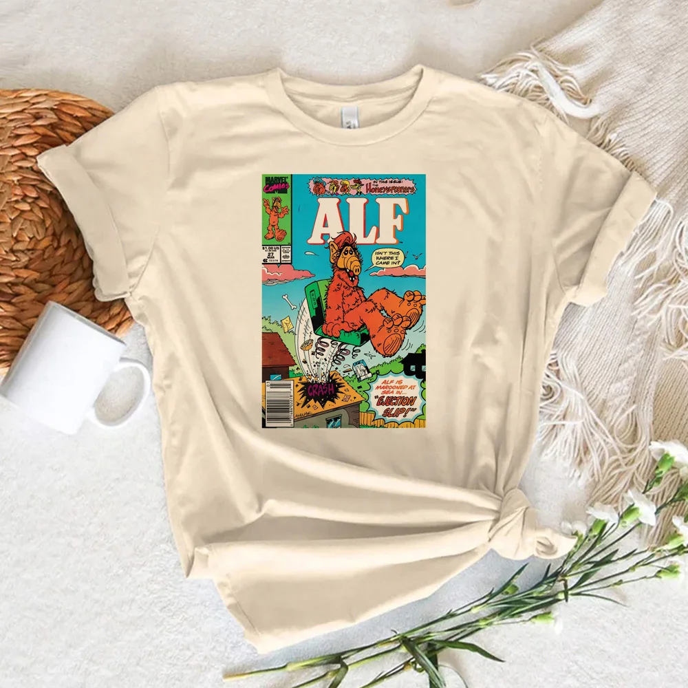 Футболка Alf, женская летняя футболка с рисунком из аниме, одежда для девочек
Футболка Alf, женская летняя футболка с рисунком из аниме, одежда для девочек
