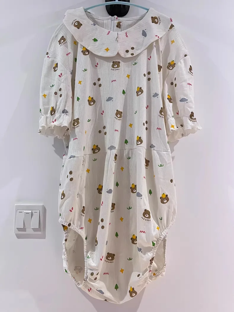 New Kawaii Adult Baby Onesie ABDL Cartoon Print Cute Bodyusit Sissy Plus Size Diaper Pajama DDLG RolePlay Clothes FKK Party Gift
New Kawaii Adult Baby Onesie ABDL Cartoon Print Cute Bodyusit Sissy Plus Size Diaper Pajama DDLG RolePlay Clothes FKK Party Gift
