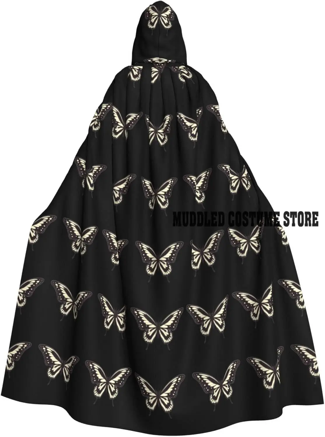 Butterfly Prints Hooded Cloak for Halloween Role-Playing and Costume Parties
Butterfly Prints Hooded Cloak for Halloween Role-Playing and Costume Parties