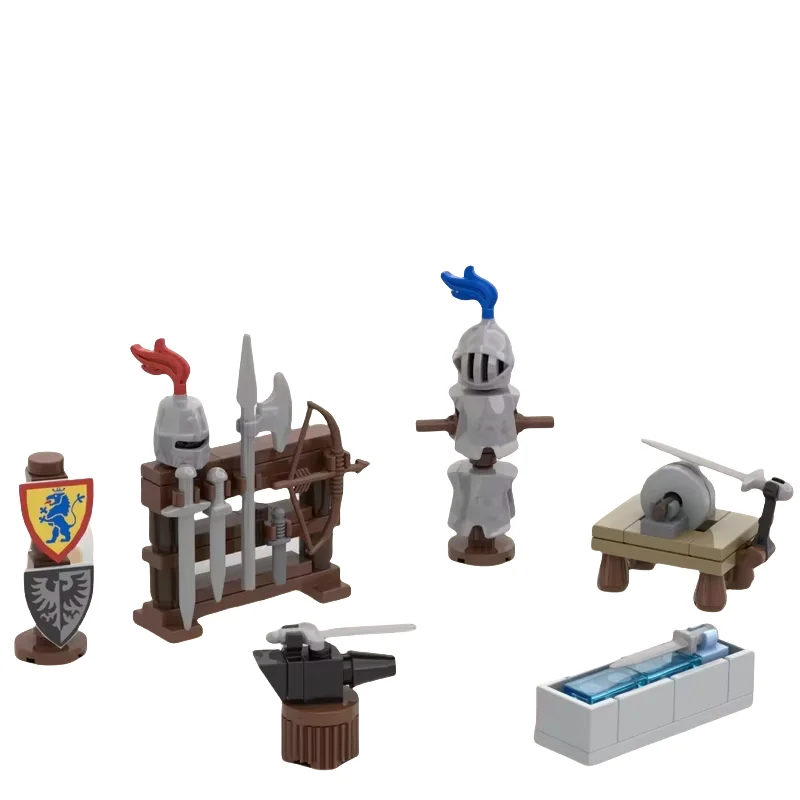 Средневековый инструмент для ковки, модель аксессуара MOC, сборка мелких частиц, игрушка, строительный блок, дисплей, 90 шт. Подходит для всех хо
Средневековый инструмент для ковки, модель аксессуара MOC, сборка мелких частиц, игрушка, строительный блок, дисплей, 90 шт. Подходит для всех хо