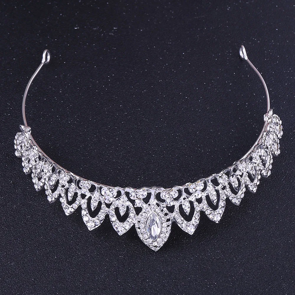 Wedding Jewelry Princess Headband Rhinestone Silver Color Hair Accessories Bridal Tiara Hair Crown Ornaments Headwear
Wedding Jewelry Princess Headband Rhinestone Silver Color Hair Accessories Bridal Tiara Hair Crown Ornaments Headwear