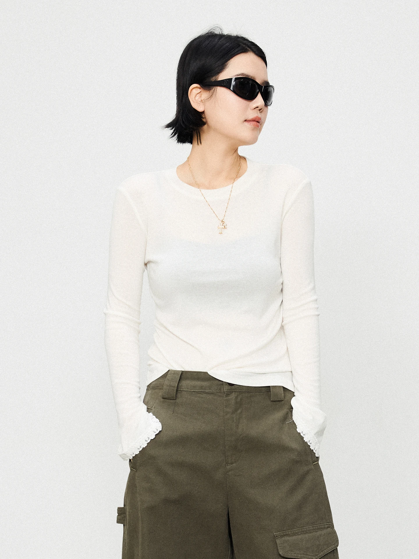 Marryher Elegantly Designed Women's Knitted T-Shirt round Neck Long Sleeve Silk Wool Blend Spring Fashion Simple Style Fit Type
Marryher Elegantly Designed Women's Knitted T-Shirt round Neck Long Sleeve Silk Wool Blend Spring Fashion Simple Style Fit Type