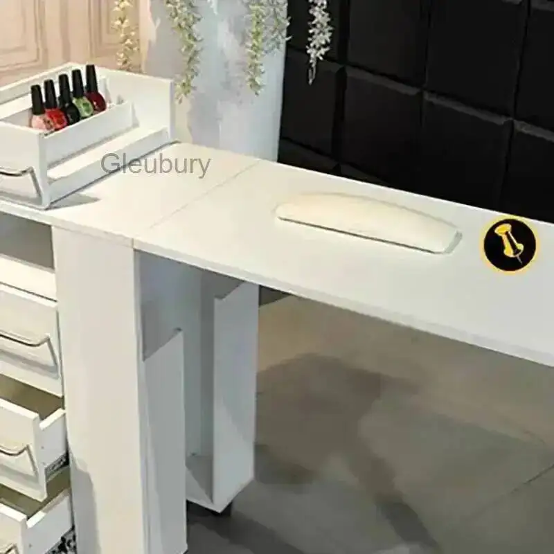 Premium Professional Nail Table Storage Foldable Modern Design Nail Desk Portable With Wheels Table Pliante Portable Furniture
Premium Professional Nail Table Storage Foldable Modern Design Nail Desk Portable With Wheels Table Pliante Portable Furniture
