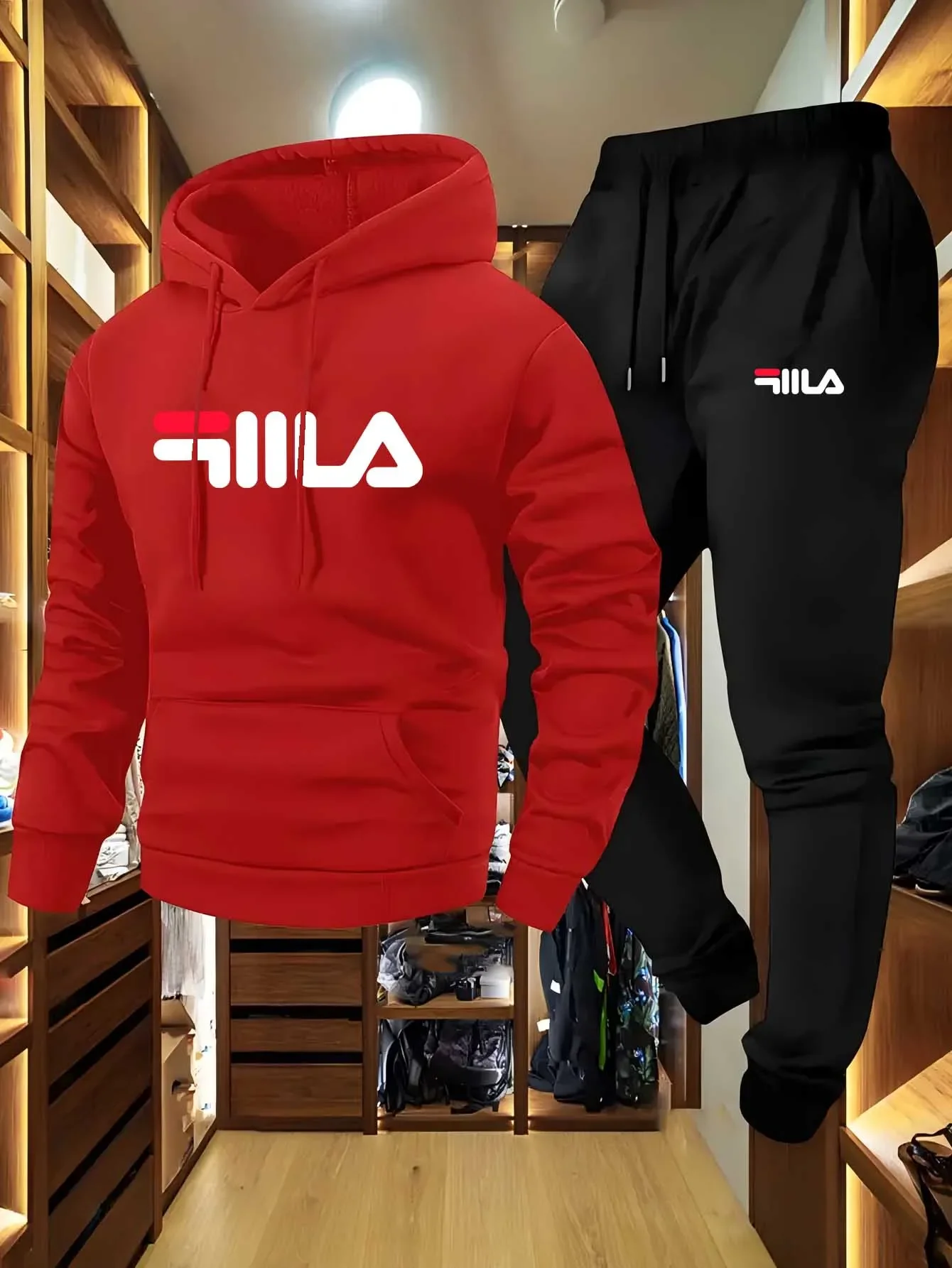 Мужской повседневный комплект с капюшоном и спортивными штанами черного цвета, свободный крой, геометрический узор, осенне-зимняя спортивная одежда, повседневная одежда | Толстовка с капюшоном
Мужской повседневный комплект с капюшоном и спортивными штанами черного цвета, свободный крой, геометрический узор, осенне-зимняя спортивная одежда, повседневная одежда | Толстовка с капюшоном