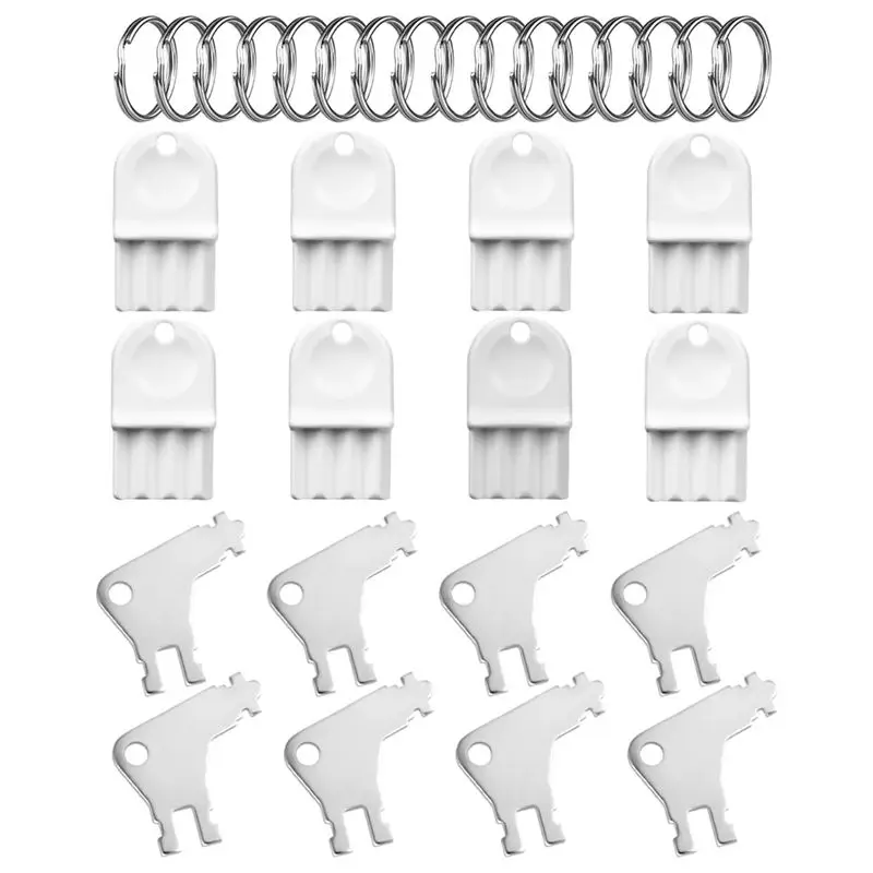 16Pcs Paper Towel Dispenser Key, Metal & Plastic Toilet Hand Paper Tissue Dispenser Key Replacement With 16 Key Rings
16Pcs Paper Towel Dispenser Key, Metal & Plastic Toilet Hand Paper Tissue Dispenser Key Replacement With 16 Key Rings