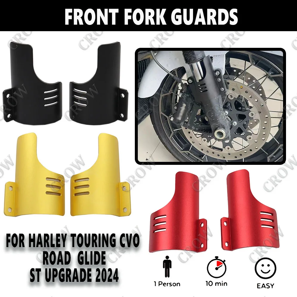 CVOFor Harley Touring CVO Road Glide ST UpgradMotorcycle Front Fork Guards Dust Protection Lower Fork Leg Deflector Shield 2024
CVOFor Harley Touring CVO Road Glide ST UpgradMotorcycle Front Fork Guards Dust Protection Lower Fork Leg Deflector Shield 2024