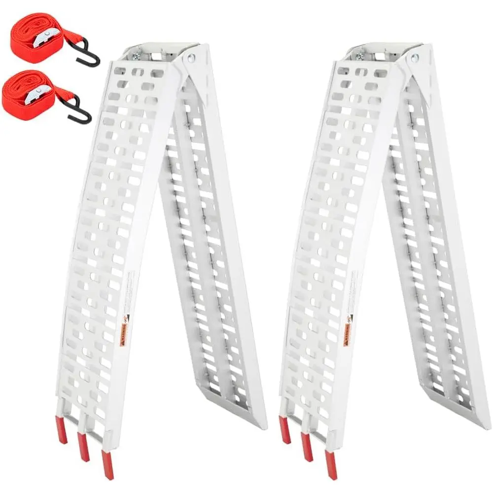 7 Ton Capacity Loading Ramps for ATVs, Pickup Trucks, and Trailers with Load Straps – Lightweight and Portable
7 Ton Capacity Loading Ramps for ATVs, Pickup Trucks, and Trailers with Load Straps – Lightweight and Portable