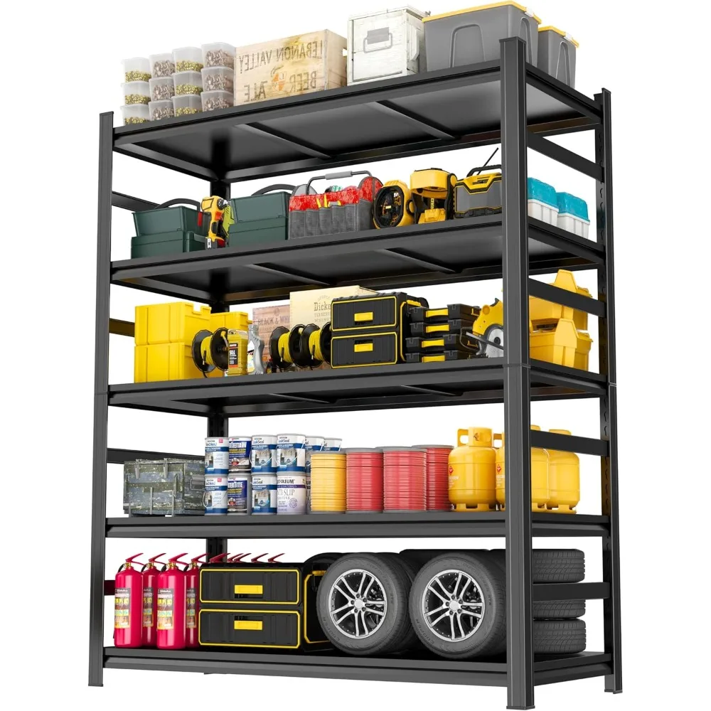 48" W Metal Garage Shelving Unit, Heavy Duty Storage Garage Shelves with High Load Capacity, Industrial-Strength 5-Tier Rack for
48" W Metal Garage Shelving Unit, Heavy Duty Storage Garage Shelves with High Load Capacity, Industrial-Strength 5-Tier Rack for