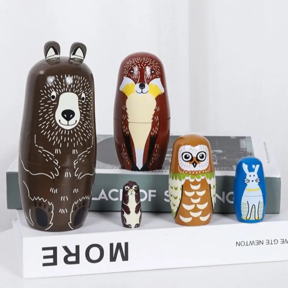 5Pcs/Set Animal Matryoshka Doll Elephant Wood Craft Girls Russian Doll Safe Panda Puppy Nesting Dolls Christmas
5Pcs/Set Animal Matryoshka Doll Elephant Wood Craft Girls Russian Doll Safe Panda Puppy Nesting Dolls Christmas
