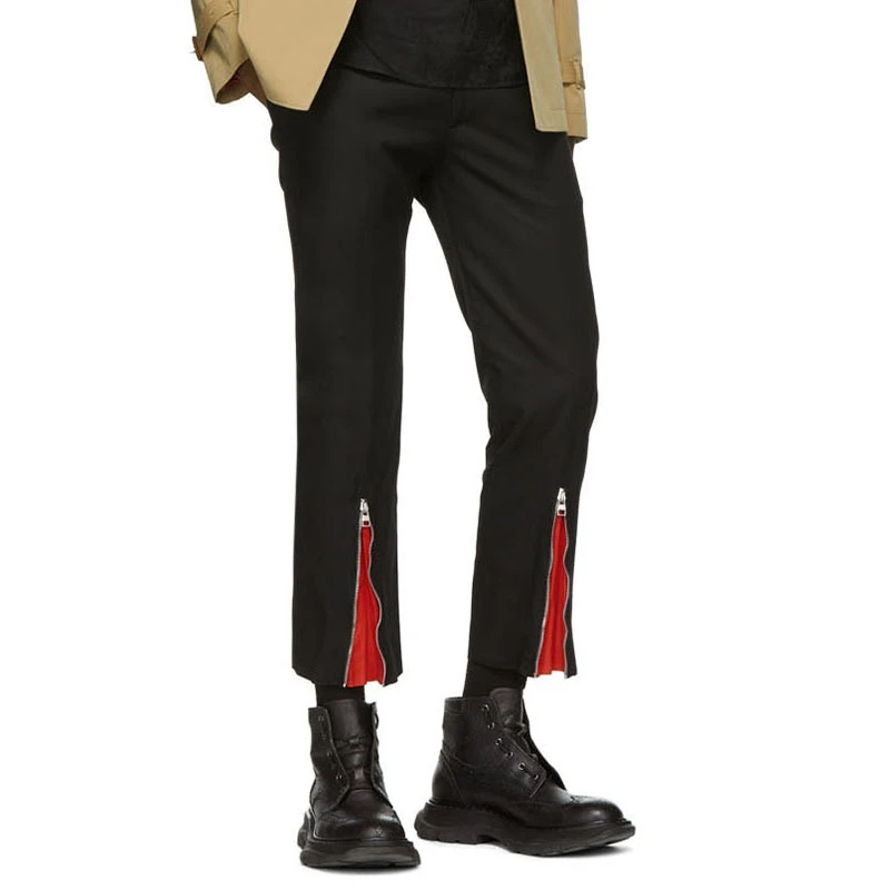 Spring New Men's Casual Pants Autumn Fashion Casual Zipper Stitching Slim Personality Trend Body Cropped Trousers Plus Size
Spring New Men's Casual Pants Autumn Fashion Casual Zipper Stitching Slim Personality Trend Body Cropped Trousers Plus Size