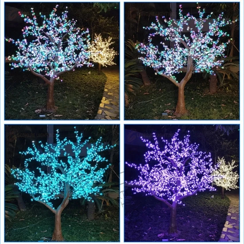 LED Artificial Cherry Blossom Tree Light Christmas Light 2484pcs LED Bulbs 2.5m Height 110/220VAC Rainproof Outdoor Use
LED Artificial Cherry Blossom Tree Light Christmas Light 2484pcs LED Bulbs 2.5m Height 110/220VAC Rainproof Outdoor Use
