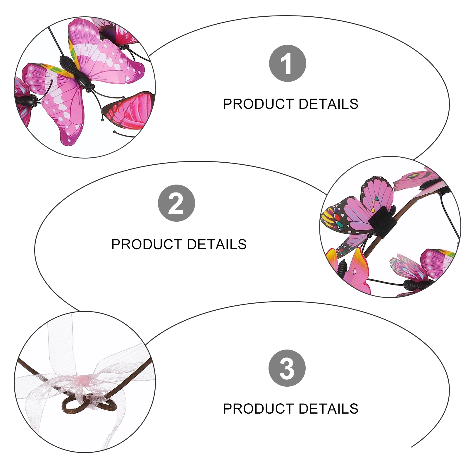 Butterflies Pink Plastic Headdress Wedding Flowers Wedding Bridal Hairb Photo Props Accessories
Butterflies Pink Plastic Headdress Wedding Flowers Wedding Bridal Hairb Photo Props Accessories