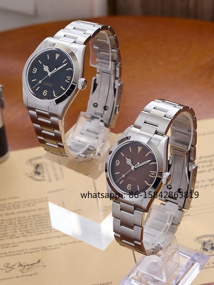 1963 Explorer, Automatic Watch 36mm Dial S4066 Retro, Luminous Steel Strap Mechanical Watch, Tribute To The Classic
1963 Explorer, Automatic Watch 36mm Dial S4066 Retro, Luminous Steel Strap Mechanical Watch, Tribute To The Classic