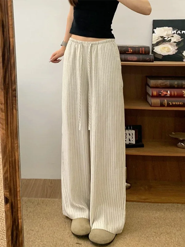 plus Size Women's White Linen Wide Leg Pants Summer Thin Casual Loose Straight Cotton Linen Stripe Trousers High Waist Straig...
plus Size Women's White Linen Wide Leg Pants Summer Thin Casual Loose Straight Cotton Linen Stripe Trousers High Waist Straig...