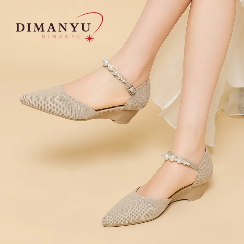 Mary Jane Shoes Women Knitted Wedges Pointed Toe Shallows Hollow Low Heel Sandals Women Versatile Pearl Shoes Women
Mary Jane Shoes Women Knitted Wedges Pointed Toe Shallows Hollow Low Heel Sandals Women Versatile Pearl Shoes Women