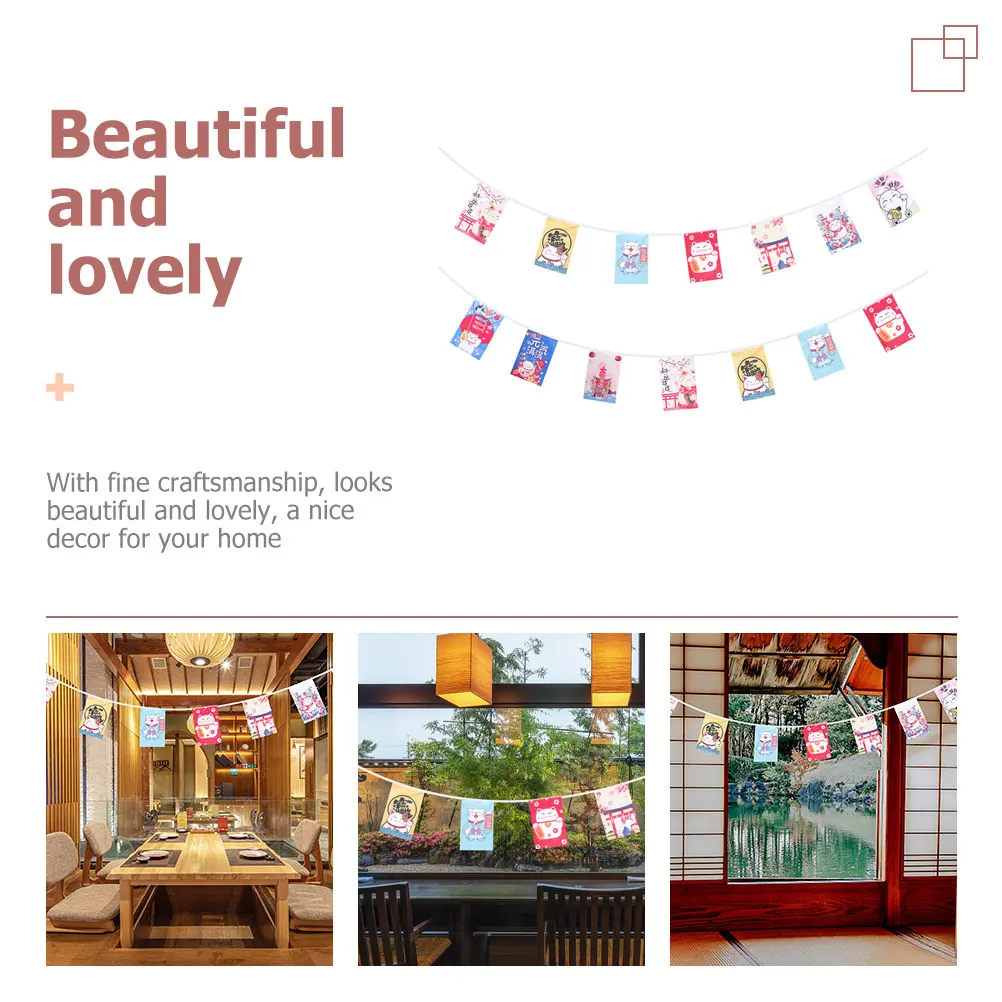 2pcs Lucky Cat String Flags Japanese Style Banner For Party Festival Decor Restaurant Hanging Ornament Polyester Bunting Party
2pcs Lucky Cat String Flags Japanese Style Banner For Party Festival Decor Restaurant Hanging Ornament Polyester Bunting Party