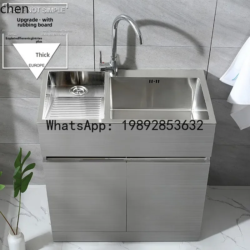 stainless steel sink cabinet hand thickened vegetable basin balcony cabinet stainless steel bathroom cabinet
stainless steel sink cabinet hand thickened vegetable basin balcony cabinet stainless steel bathroom cabinet