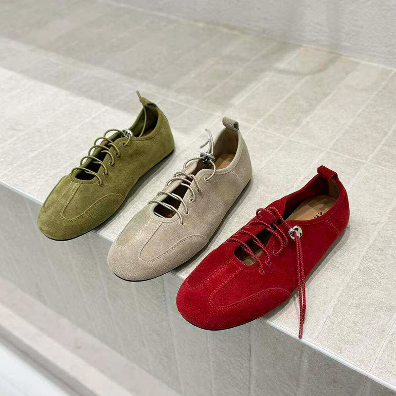 Retro Style Lace up Ballet Flat Shoes Women's Soft Bottom round Toe Casual Mary Janes Single Shoes Comfortable Slip-On Boots
Retro Style Lace up Ballet Flat Shoes Women's Soft Bottom round Toe Casual Mary Janes Single Shoes Comfortable Slip-On Boots