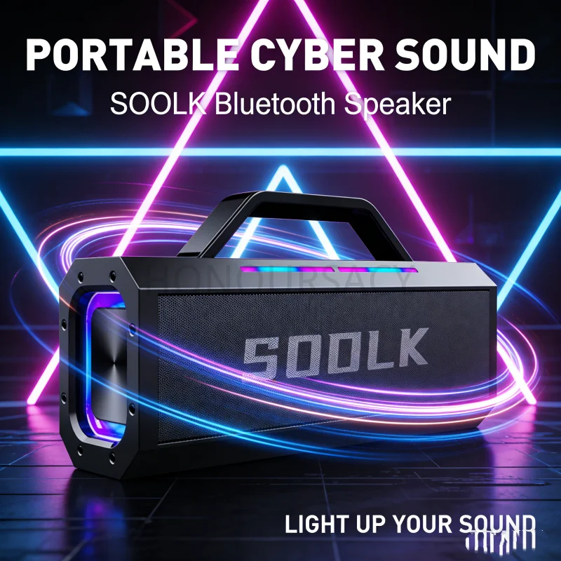 Портативная Bluetooth-колонка SODLK 100W с RGB-подсветкой, функцией караоке, TWS-сопряжением, водонепроницаемостью IPX5 для вечеринок, отдыха на природе и кемпинга
Портативная Bluetooth-колонка SODLK 100W с RGB-подсветкой, функцией караоке, TWS-сопряжением, водонепроницаемостью IPX5 для вечеринок, отдыха на природе и кемпинга