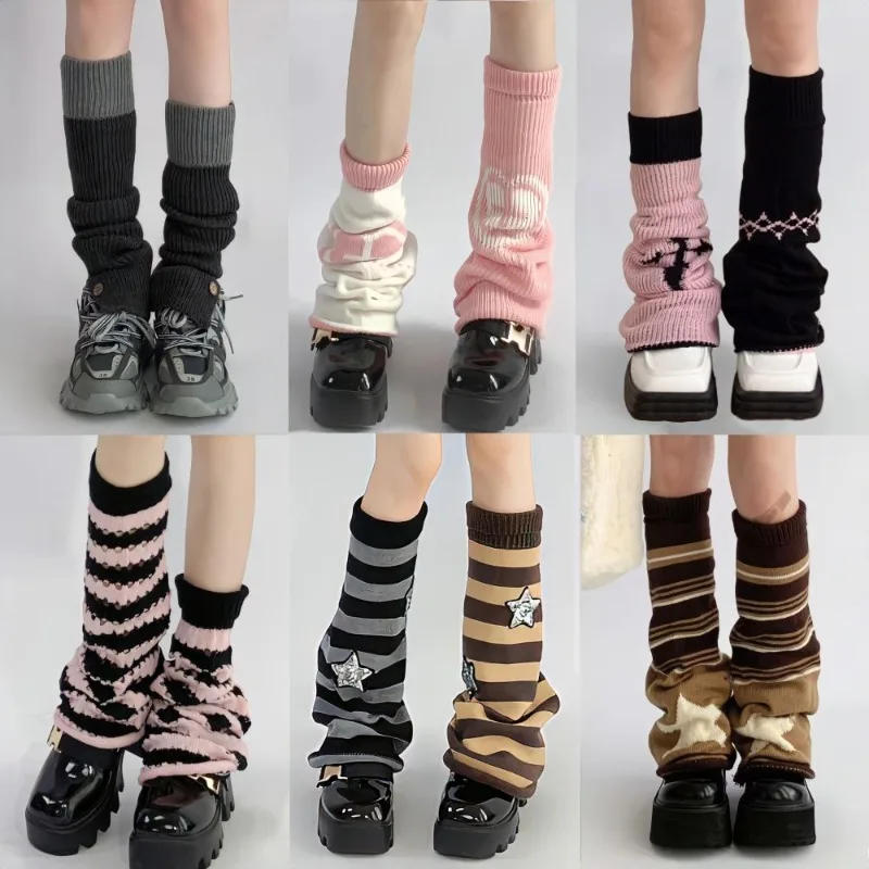 Y2k Japanese Punk Girls Subculture Knitted Leg Set Autumn Winter 2000s Wide Leg Stacked School Socks New Punk Leg Warmers
Y2k Japanese Punk Girls Subculture Knitted Leg Set Autumn Winter 2000s Wide Leg Stacked School Socks New Punk Leg Warmers