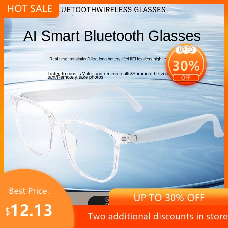 Bluetooth Smart Glasses HIFI Music Voice Assistant Hands-free Call Ultra-light Fashion Eyeglasses For Men Women Daily Use 2026
Bluetooth Smart Glasses HIFI Music Voice Assistant Hands-free Call Ultra-light Fashion Eyeglasses For Men Women Daily Use 2026