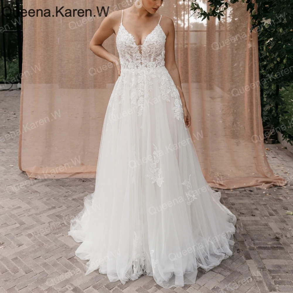 Elegant Boho A line Wedding Dress strapless lace applique bride dress robe de mariee A line Wedding Bridal Gown
Elegant Boho A line Wedding Dress strapless lace applique bride dress robe de mariee A line Wedding Bridal Gown