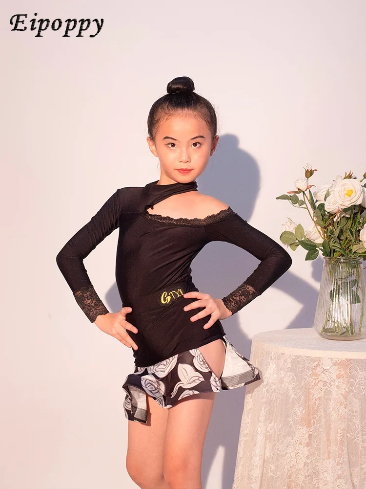 Latin Dance Wear Girls' New Autumn and Winter Black High-End Latin Exercise Clothing Costume Suit
Latin Dance Wear Girls' New Autumn and Winter Black High-End Latin Exercise Clothing Costume Suit