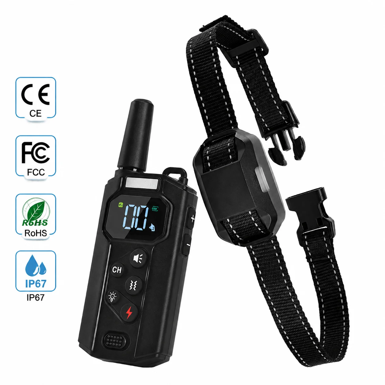 Remote Dog Training Collar – Adjustable Shock & Vibration Anti Bark, Waterproof Pet Trainer for Small Medium Large Dogs
Remote Dog Training Collar – Adjustable Shock & Vibration Anti Bark, Waterproof Pet Trainer for Small Medium Large Dogs
