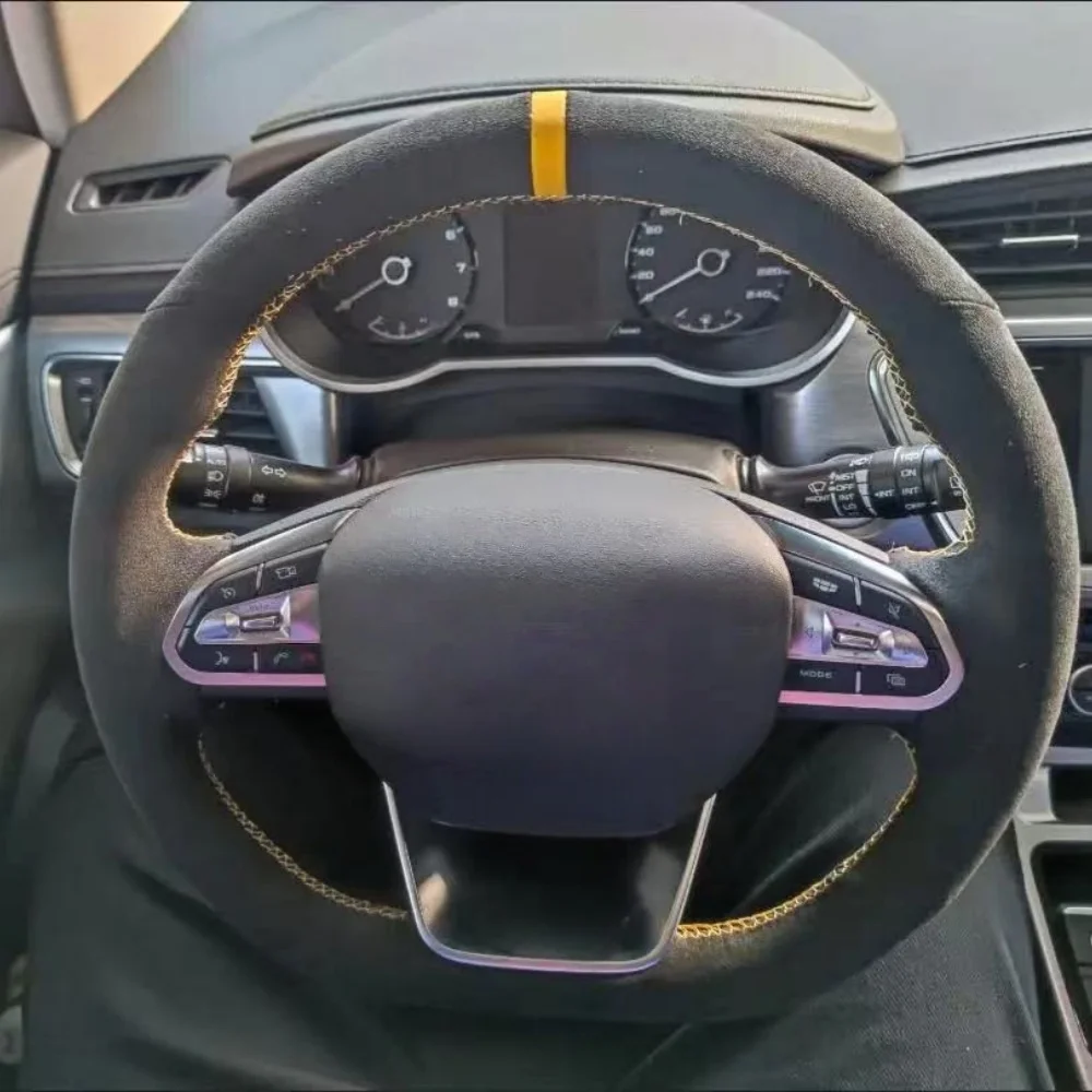 Customization Car Steering Wheel Cover Accessories Hand Sewing Suede Leather For Geely Tugella Atlas Pro Binray Preface Galaxy
Customization Car Steering Wheel Cover Accessories Hand Sewing Suede Leather For Geely Tugella Atlas Pro Binray Preface Galaxy