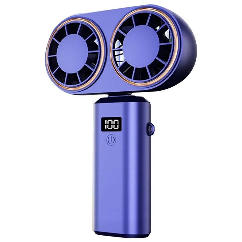 Портативный ручной вентилятор ABVI с USB-зарядкой, двойным вентилятором, цифровым дисплеем, перезаряжаемой батареей, цвет: королевский синий
Портативный ручной вентилятор ABVI с USB-зарядкой, двойным вентилятором, цифровым дисплеем, перезаряжаемой батареей, цвет: королевский синий