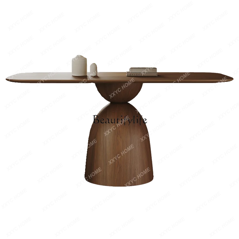 Обеденный стол из черного ореха прямоугольный во французском стиле ретро, итальянский легкий роскошный обеденный стол из цельного дерева
Обеденный стол из черного ореха прямоугольный во французском стиле ретро, итальянский легкий роскошный обеденный стол из цельного дерева