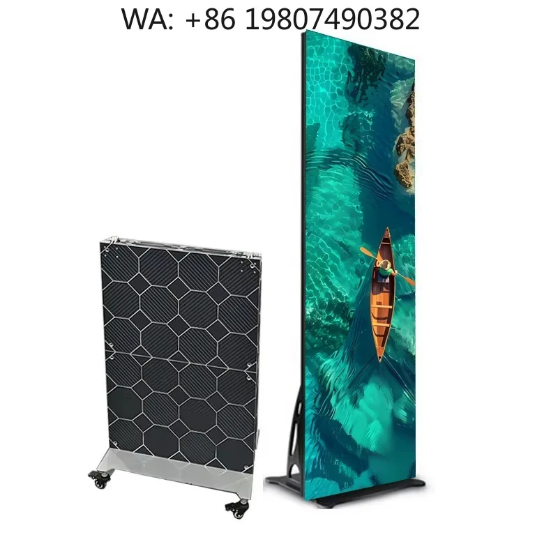 P1.25 Portable Floor Standing LED Poster Screen Full Color High Brightness Indoor Commercial Advertising Video Display for Retai
P1.25 Portable Floor Standing LED Poster Screen Full Color High Brightness Indoor Commercial Advertising Video Display for Retai