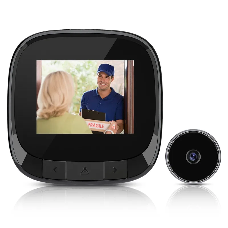 Tuya Wireless Digital Doorbell Smart Video Doorbell Camera Infrared Night Vision Doorbell with LCD Screen Concealed Peephole
Tuya Wireless Digital Doorbell Smart Video Doorbell Camera Infrared Night Vision Doorbell with LCD Screen Concealed Peephole