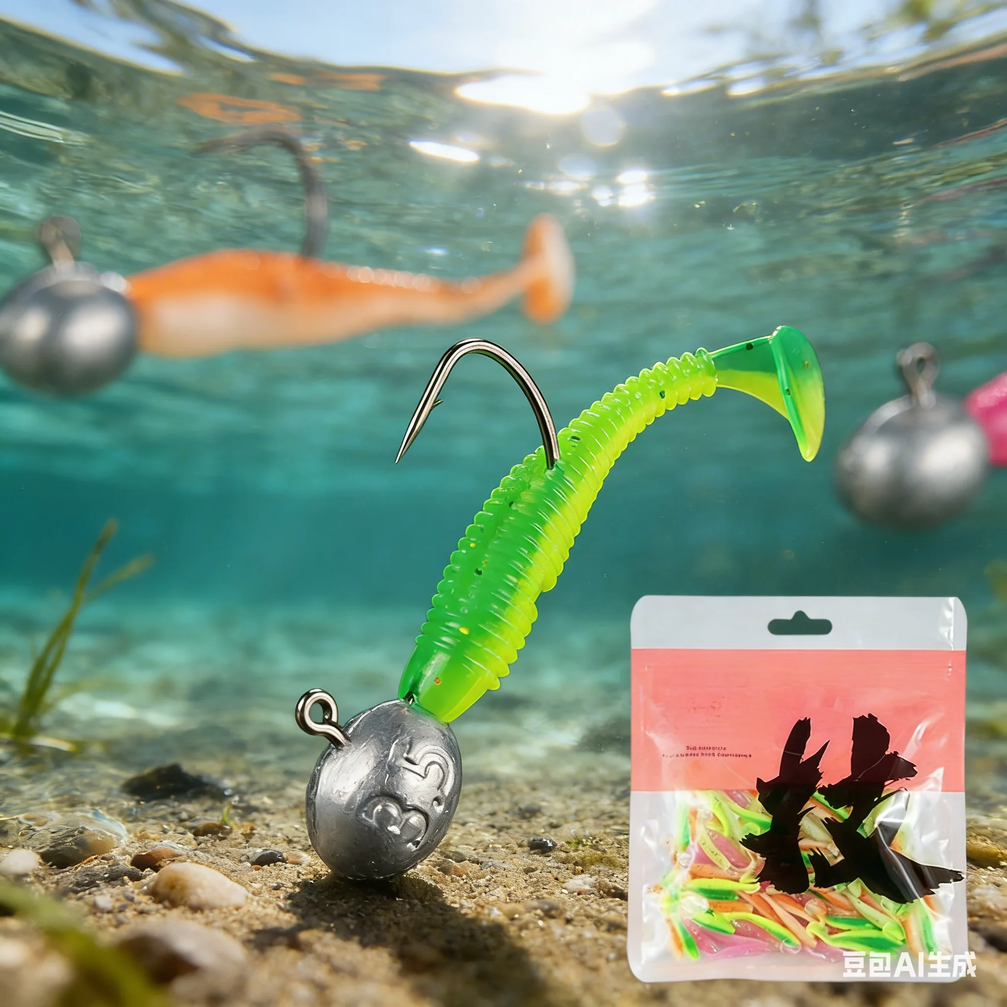 100 Pcs Soft Bait 35mm Spiral Tail Maggot/threaded/smooth T-tail Vibrant Worm Bait For All Fish Species Enhanced Attraction
100 Pcs Soft Bait 35mm Spiral Tail Maggot/threaded/smooth T-tail Vibrant Worm Bait For All Fish Species Enhanced Attraction